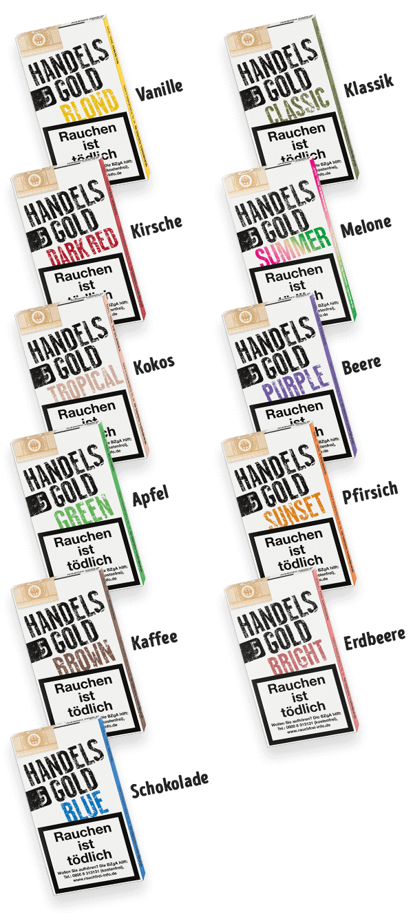 Die Aromen von Handelsgold